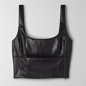 Wilfred Shine Bustier Vegan Leather